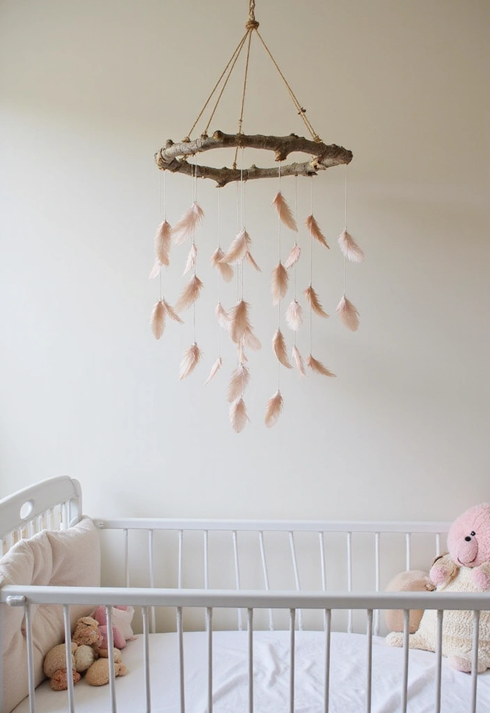 15 DIY Baby Nursery Decor Ideas That'll Make You Say 'How Did I Not Think of That?!' - 15. DIY Baby Mobile from Natural Materials