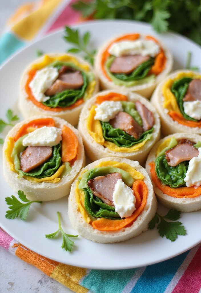 14 Adorable Spring Themed Snacks for Kids That Will Brighten Up Their Day! - 11. Spring Roll-Ups