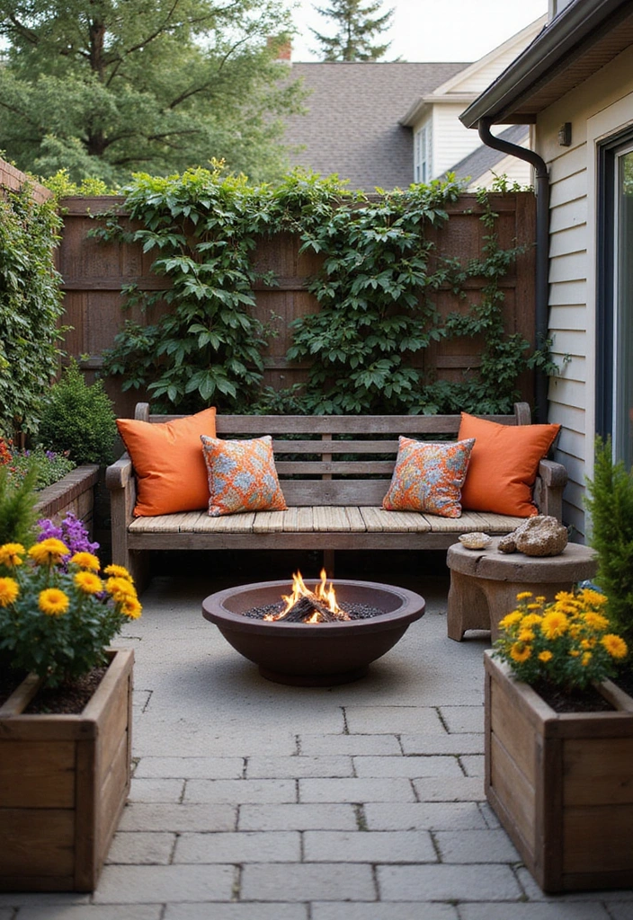 10 Stunning Small Patio Garden Designs That Will Transform Your Outdoor Space! - 3. Rustic Charm with Wooden Elements