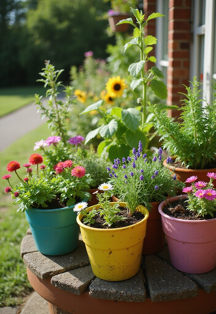 15 Stunning DIY Landscaping Refresh Ideas to Transform Your Outdoor Space (You Won't Believe #7!) - 7. Design a Container Garden