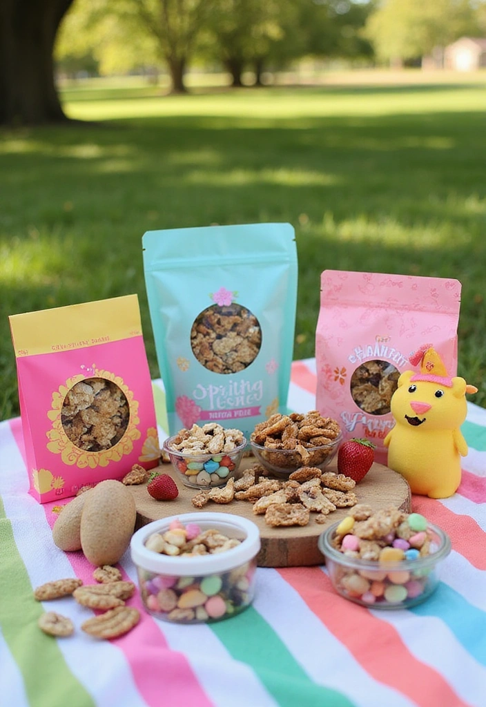 14 Adorable Spring Themed Snacks for Kids That Will Brighten Up Their Day! - 14. Spring-Themed Trail Mix